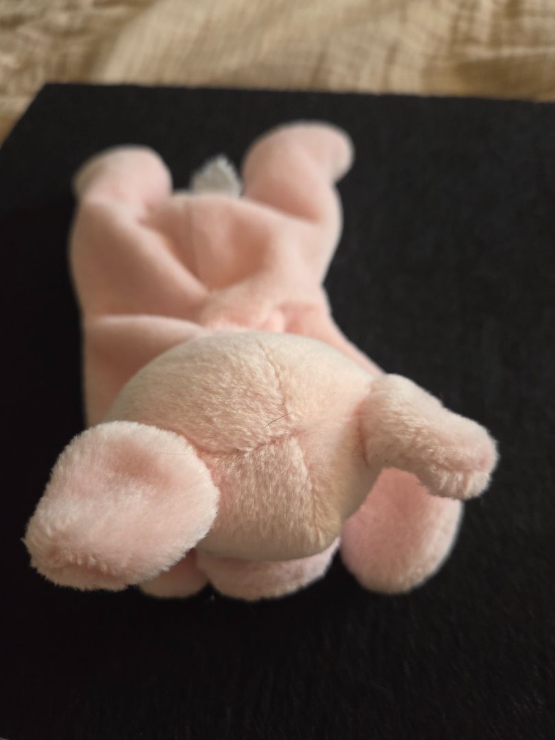 Pink stuffed pig