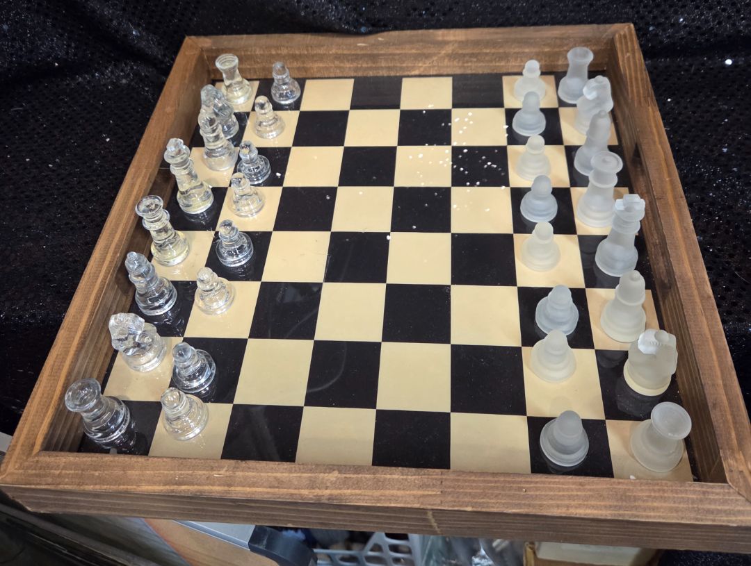 Glass Chess Set board and pieces
