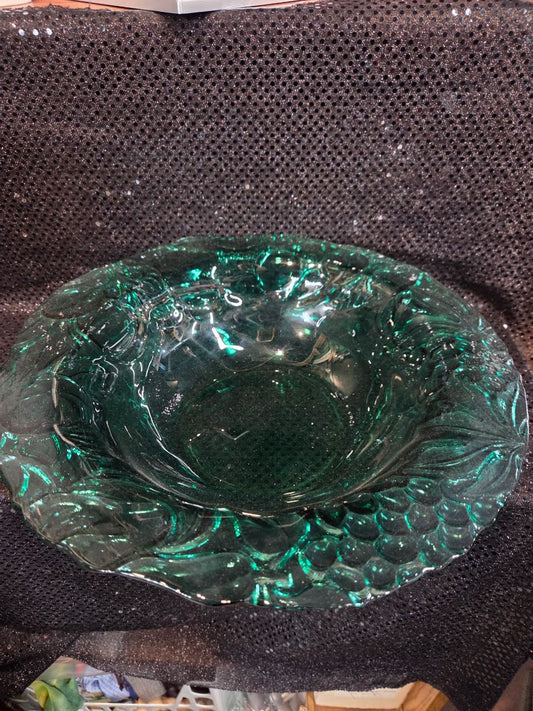 Green Glass Bowl