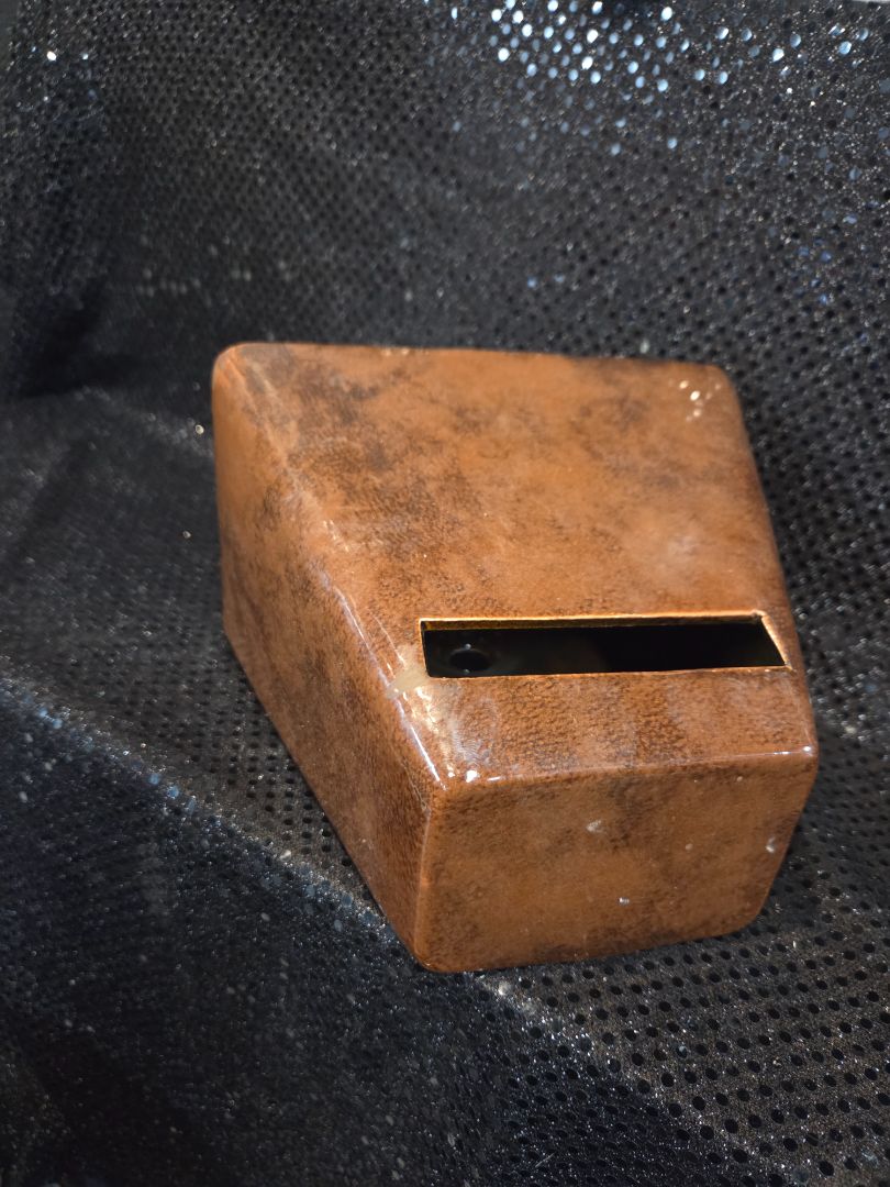 Ceramic Plant Stand shaped like a radio
