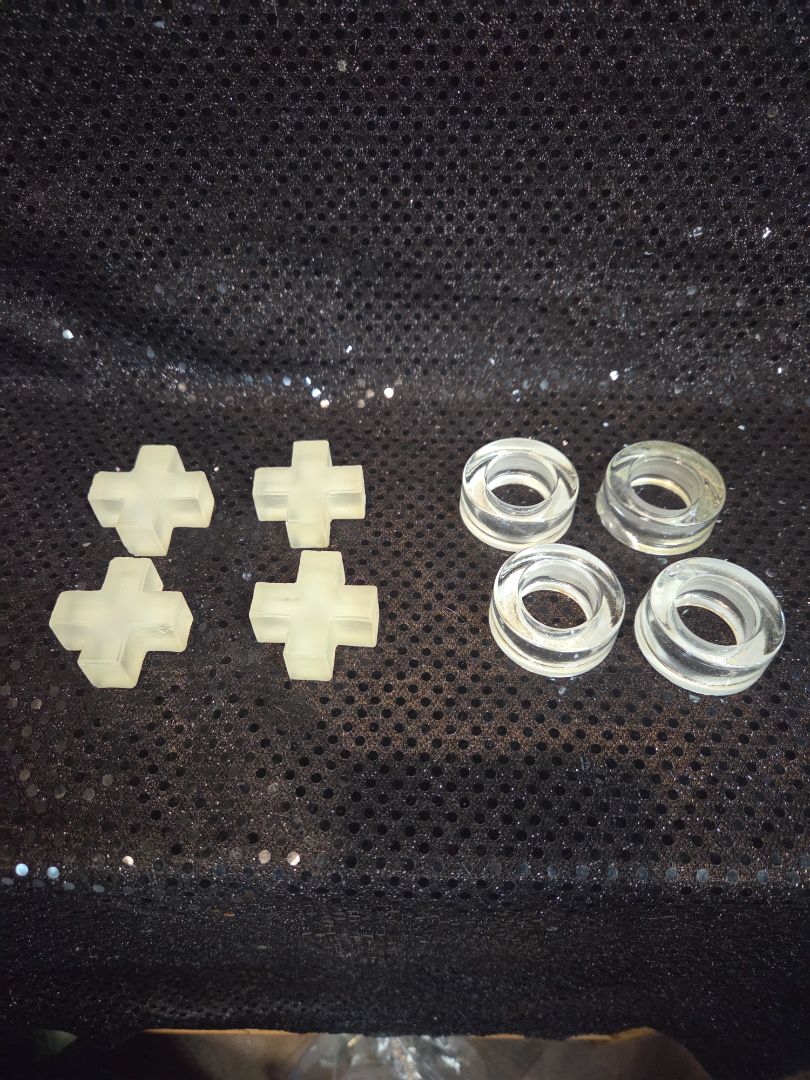 Glass X's and O's For Tic tac toe