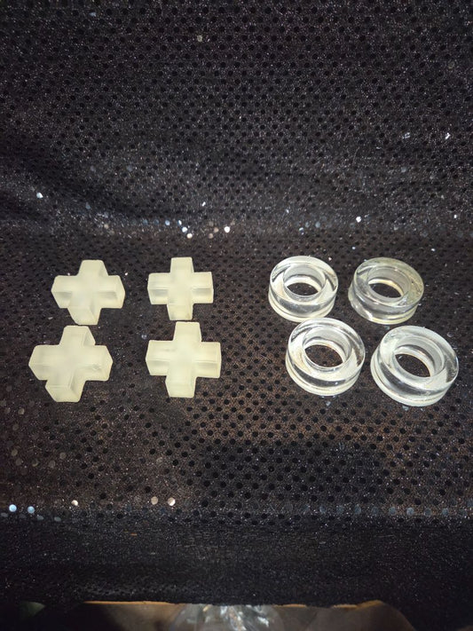 Glass X's and O's For Tic tac toe