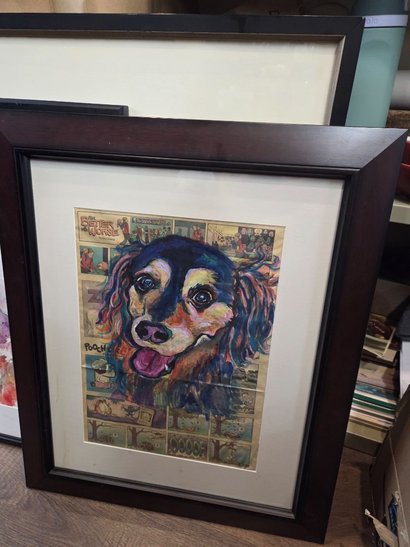 Dog Portrait on Comic 20x24