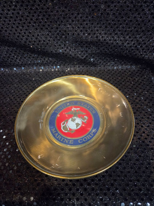 U.S.M.C Brass Commemorative Plate
