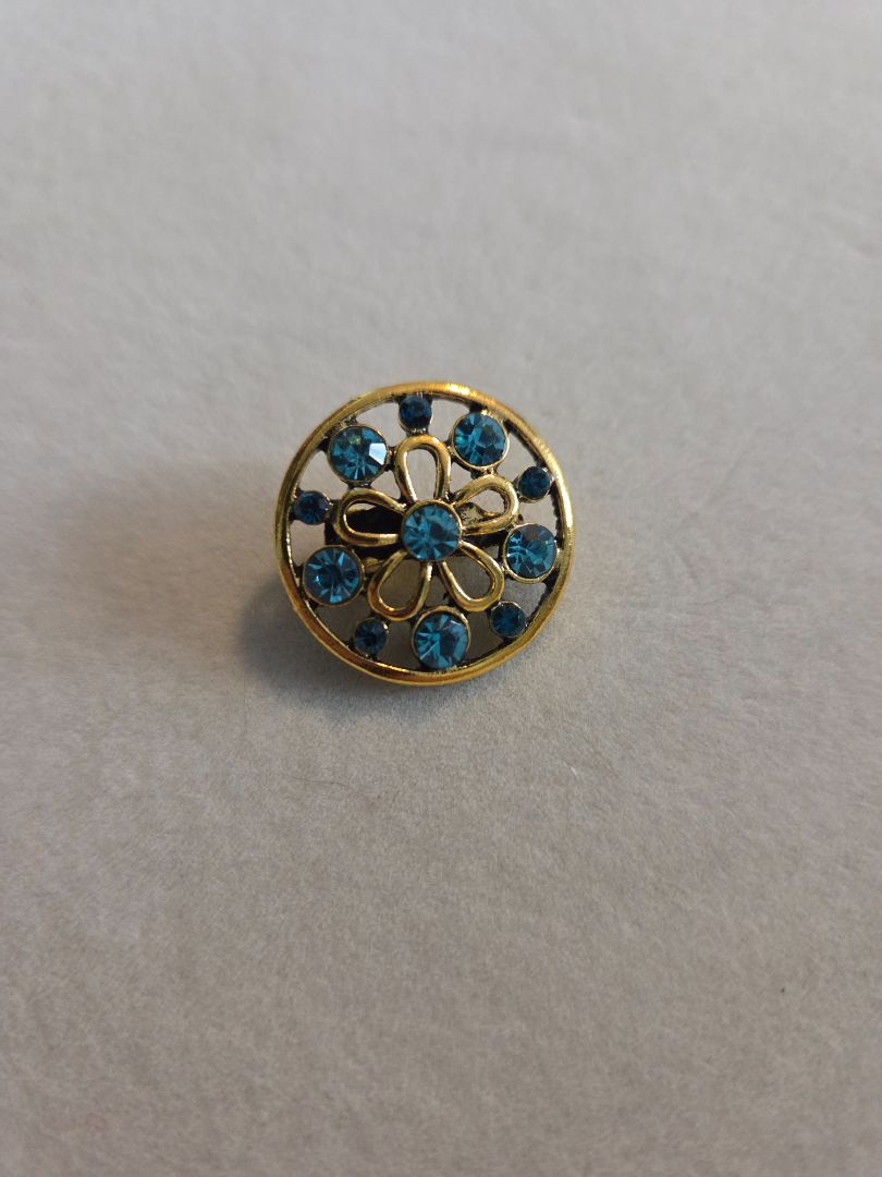 Vintage Pretty Rhinestone Pin Old Closure