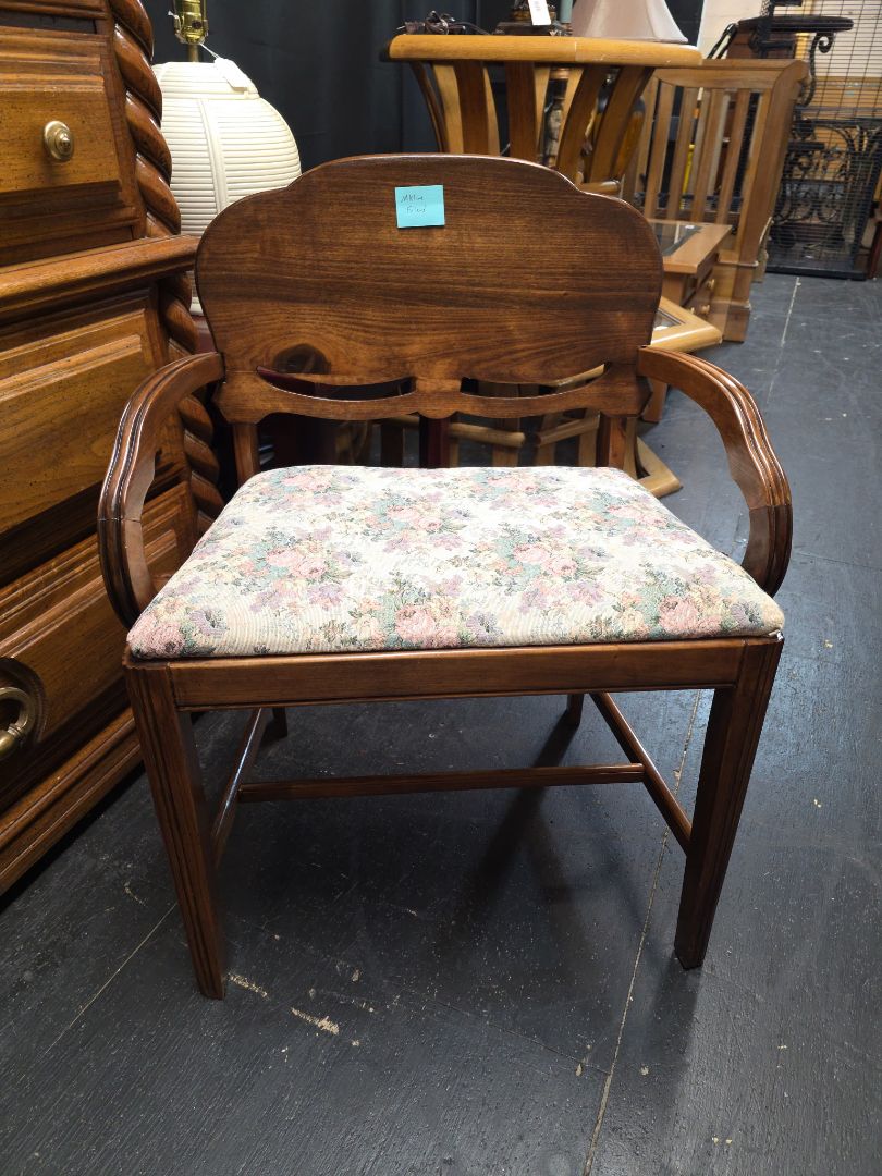 Art Deco upolstered bench