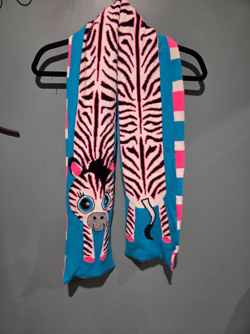 Justice Girls Scarf Zebra