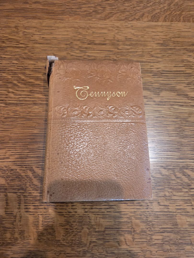 Antique Leather bound The Poetical Works of Alfred Tennyson