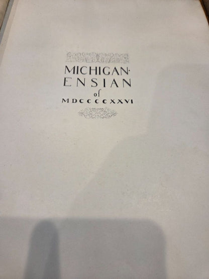 Michiganesian Pvblished by the senior class Michigan at ann arbor 1925-1926