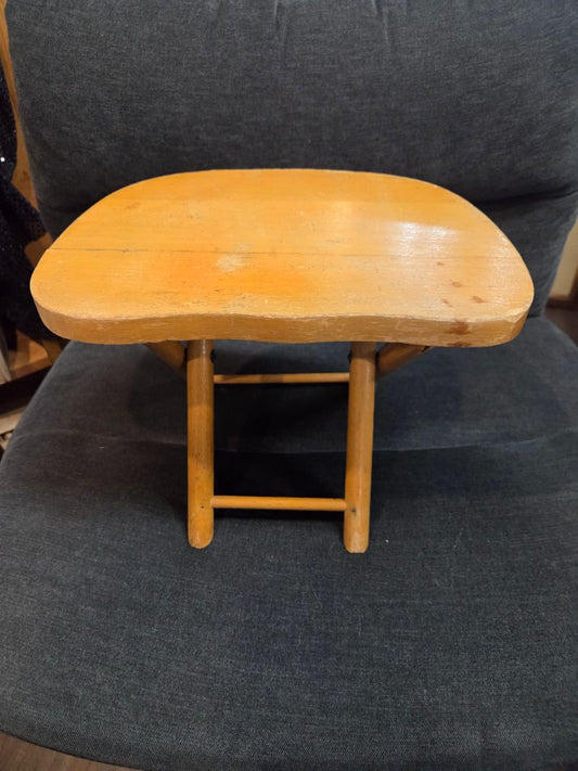 Vintage Wooden Folding Step Stool Nevco