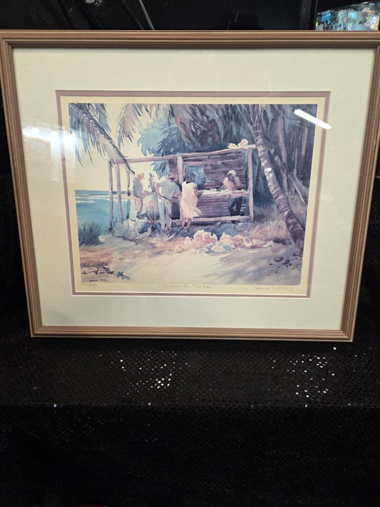 Joanne Sibley Signed Lithograph 91/1500 Conch for Sale