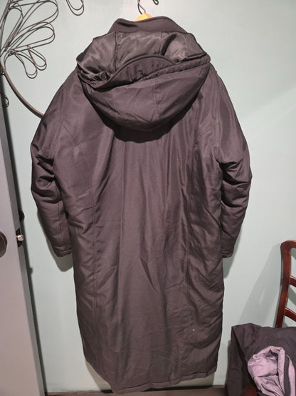 Eddie Bauer Down Parka Black Coat Petite Large