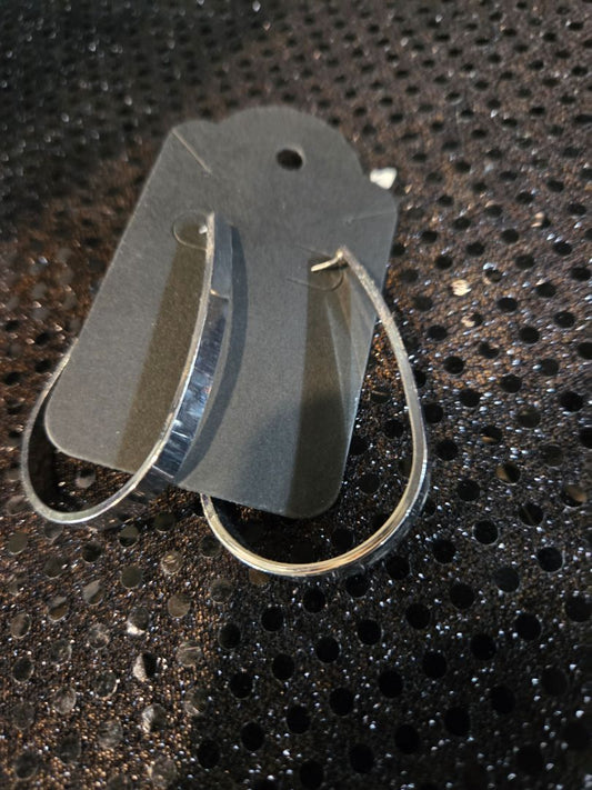 Silver Tone Hoop Earrings
