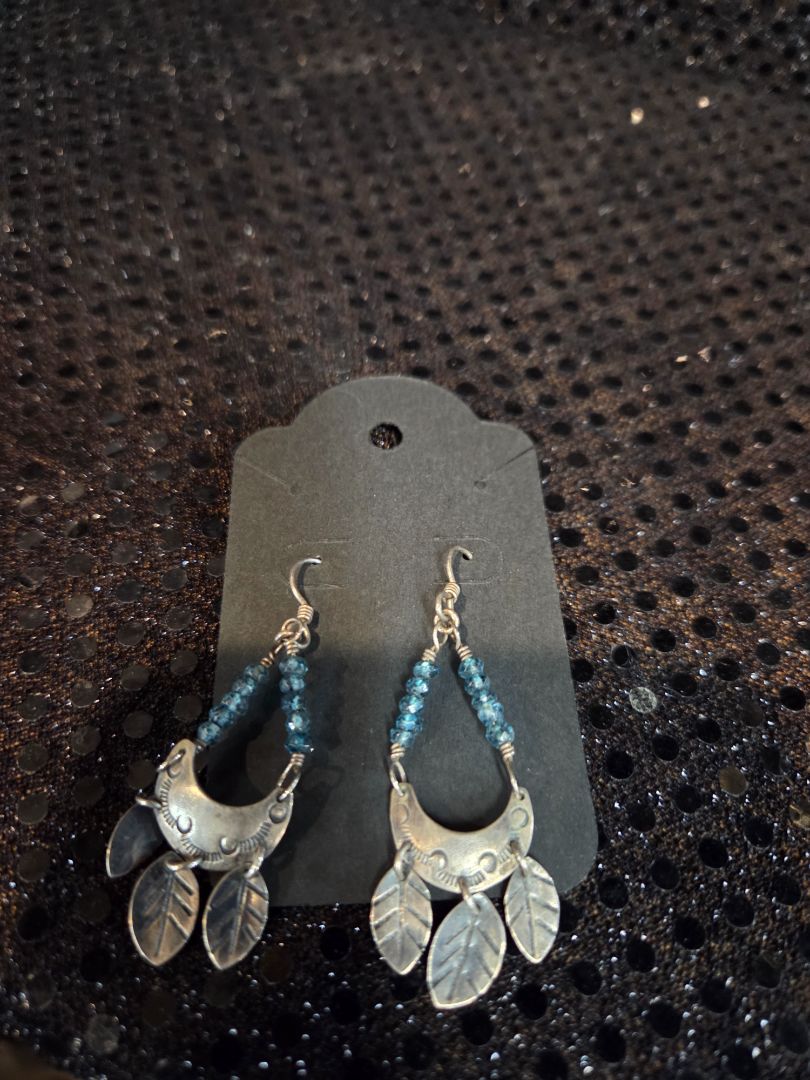 Silver Tone Southwest style Dangle Earrings