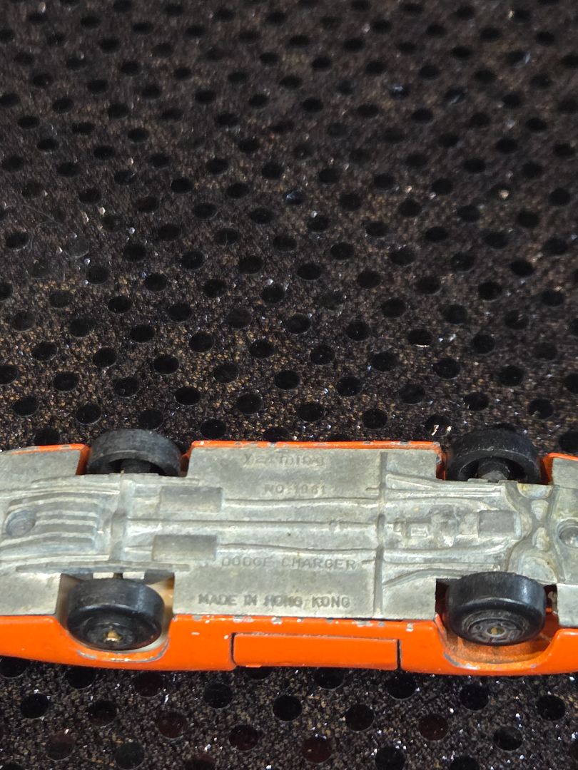 Vintage Yatming 1081 Orange 1969 Doge Charger