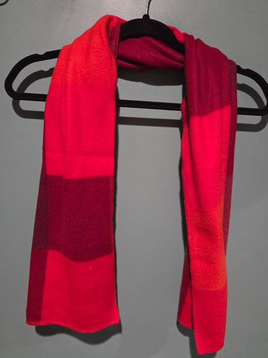 Bright blocked Scarf Shades of Red