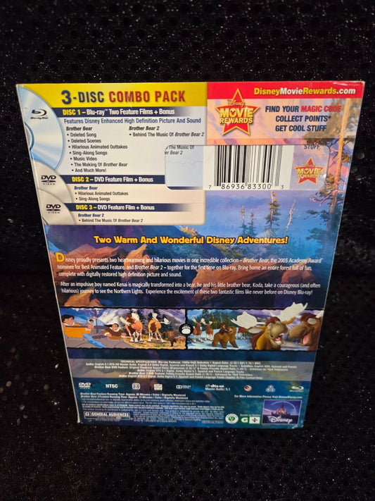 Disney's Brother Bear 1/Brother Bear 2 Special Edition 3 disc DvD Blu-ray