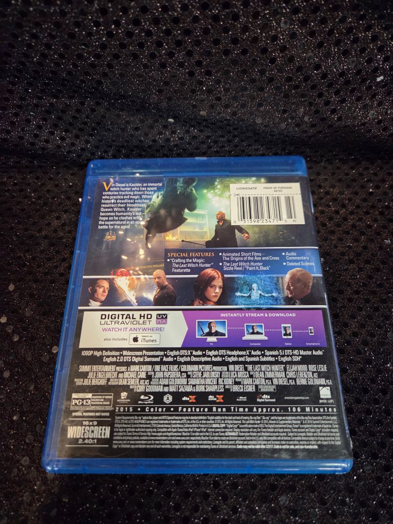 Blu-Ray The Last Witch Hunter Blu-Ray/DVD