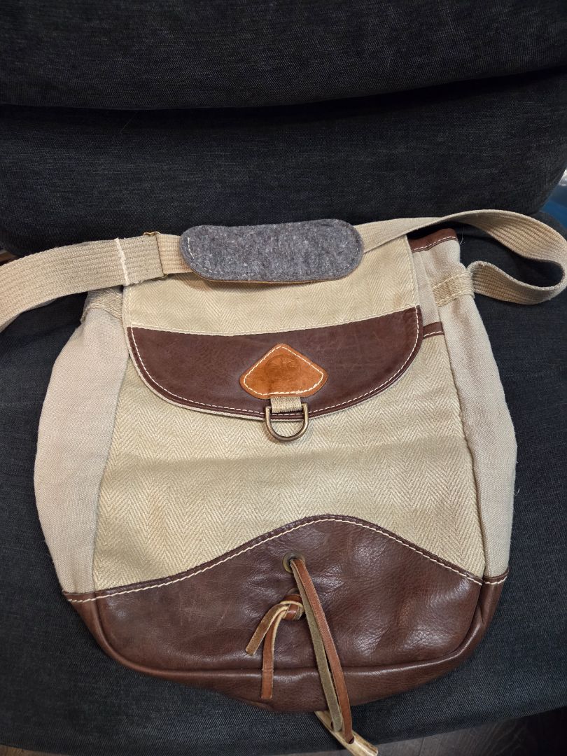 Terra Pax Eco Hemp Linen Satchel bag new