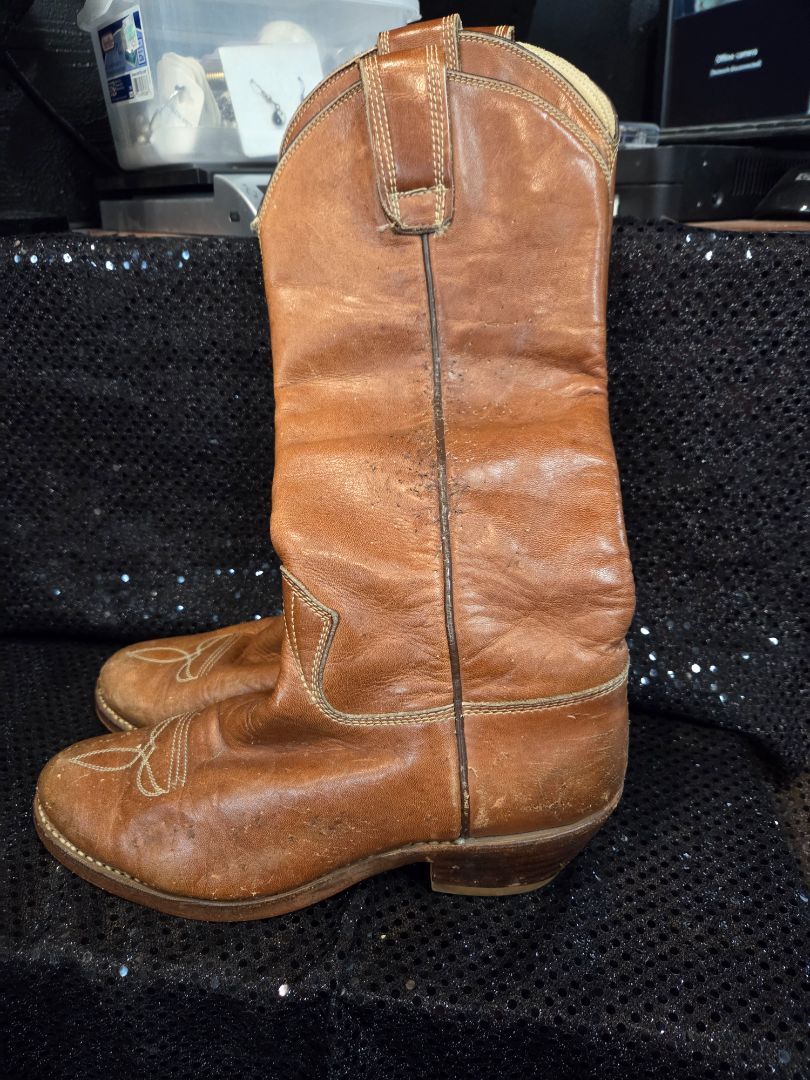 Vintage Stewart Hand Made Cowboy Boots 1977 6B