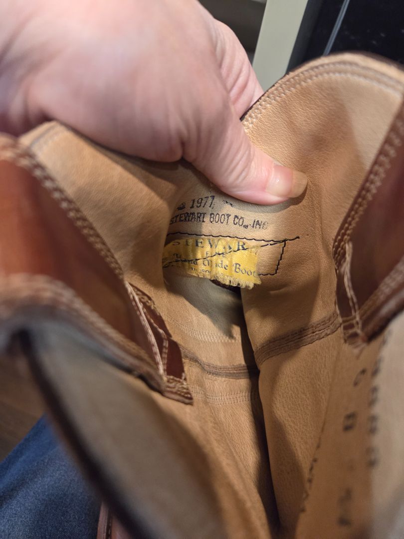 Vintage Stewart Hand Made Cowboy Boots 1977 6B