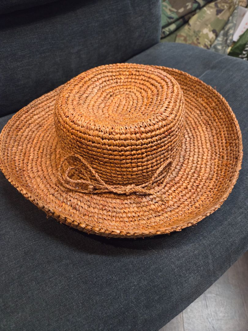 San Diego Hat Co Raffia Kettle Brim Hat Brown