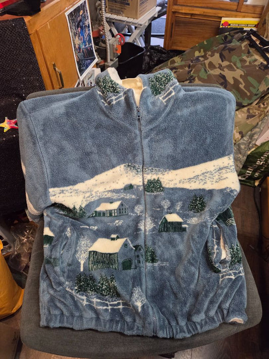 St Johns Bay Hillside Print Coat Large