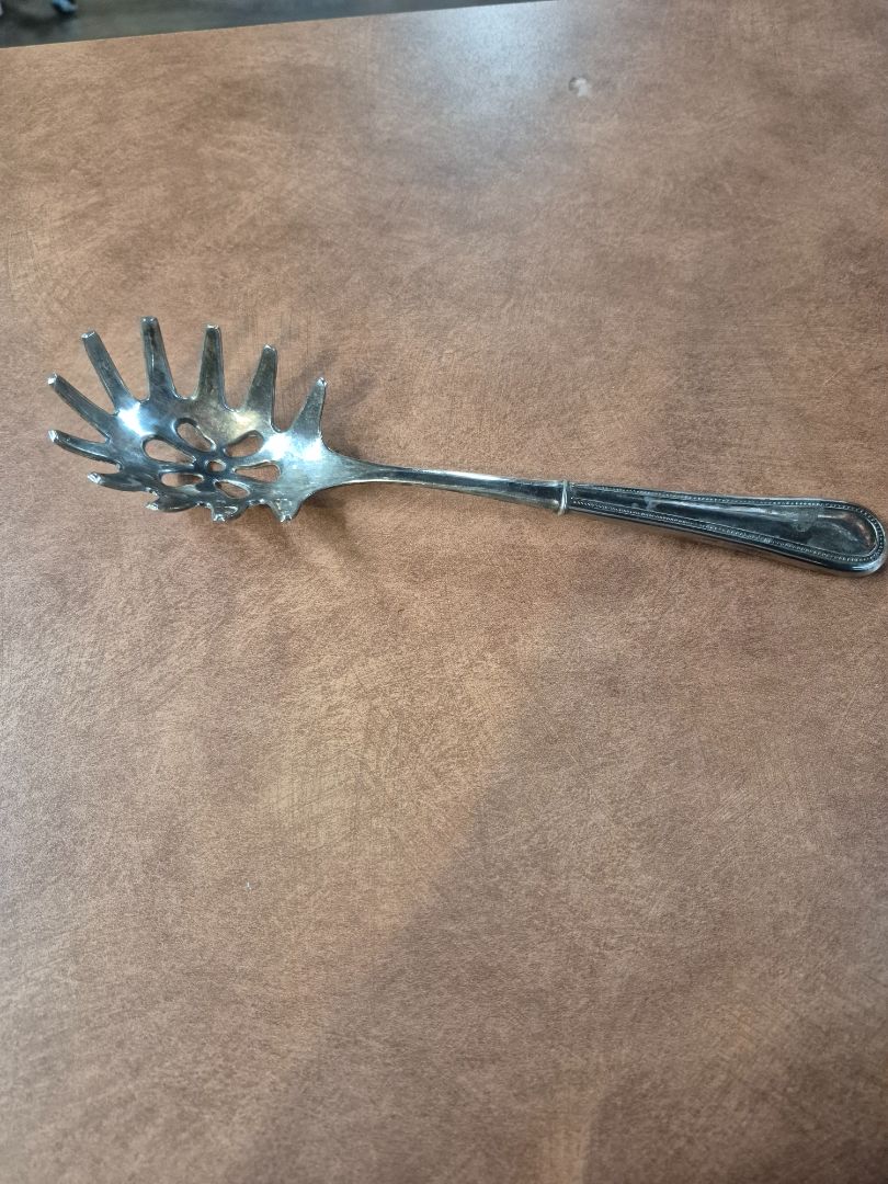 Vintage Silver Plated Pasta Server, 10"