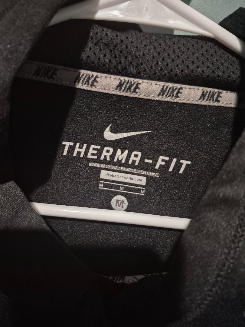 Black Nike Therma-Fit Hoodie Jacket, M