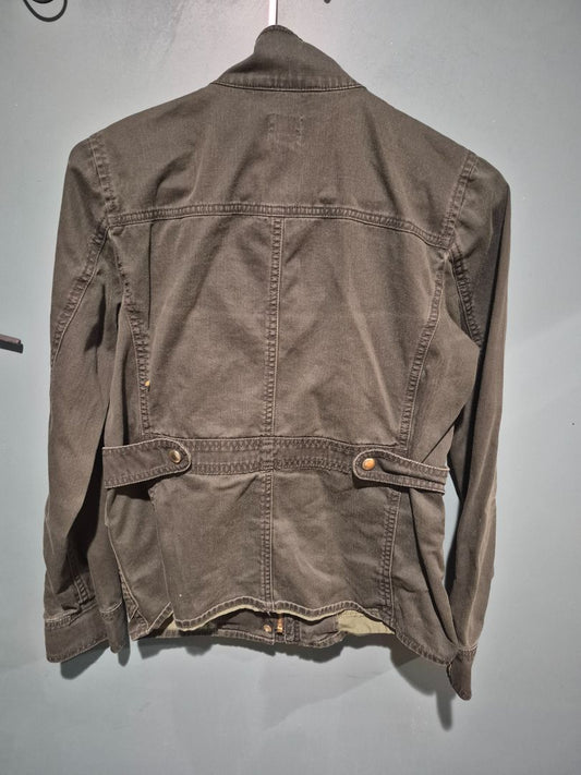 Olive Green J. Crew Denim Jacket, XS