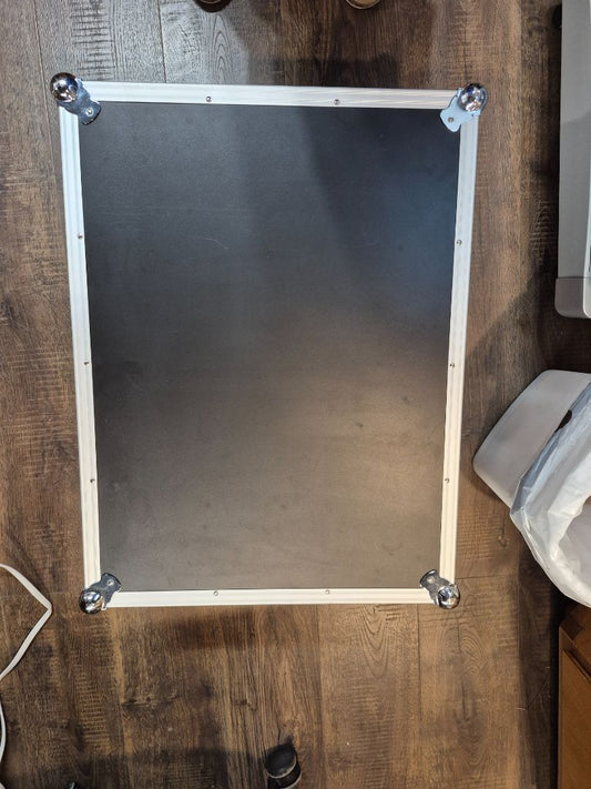 Black & Silver  Accessories case, 11" × 19" × 25"