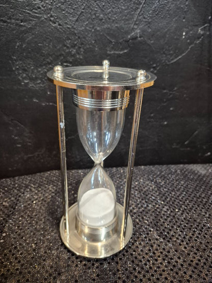 Silver  Titanic Hourglass, 4" × 8"