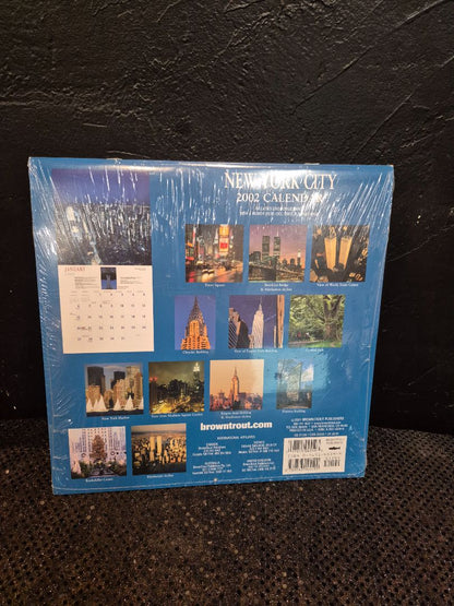 2002 New York City Souvenir Calendar, 12" × 12"