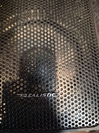 Black Vintage Realistic Speakers, Model # MINIMUS-7, 4.5" × 7"