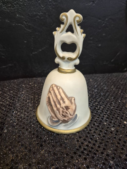 Creamic Bell w/ Praying Hands