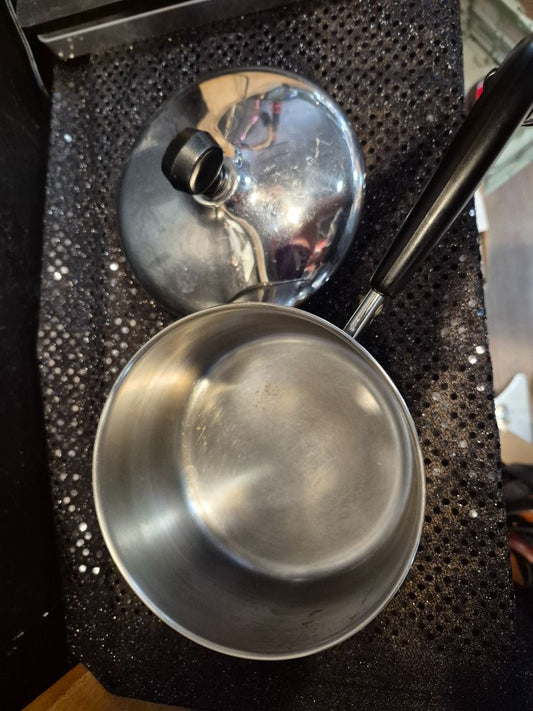 Rever Ware, Copper Bottom Pot, 1 Qt.