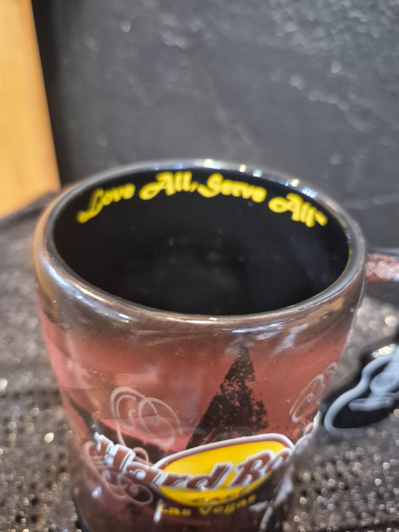 Brown/Black Hard Rock Cafe Las Vegas Souviner Mug, 5"