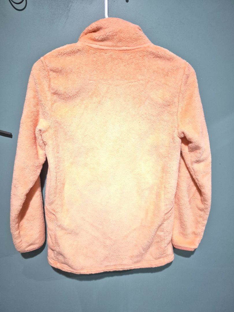 Lands End Peach Sherpa Fleece Pullover Half- Zip