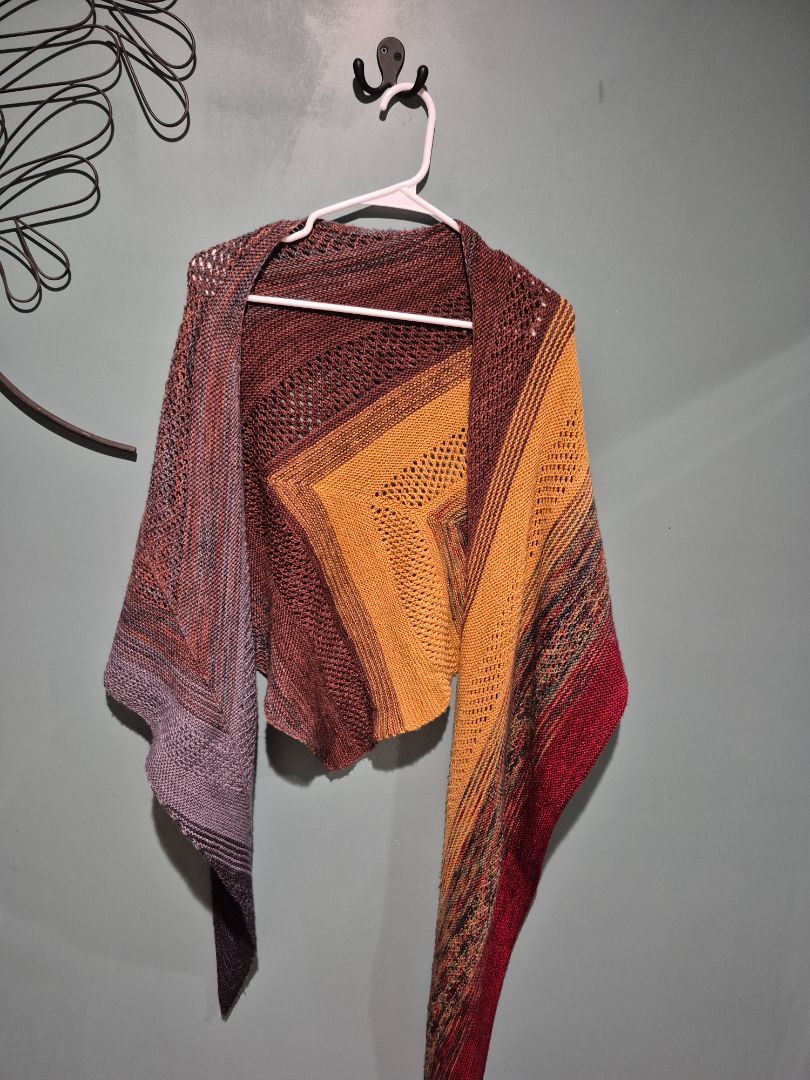 Fall Tone Shawl wrap