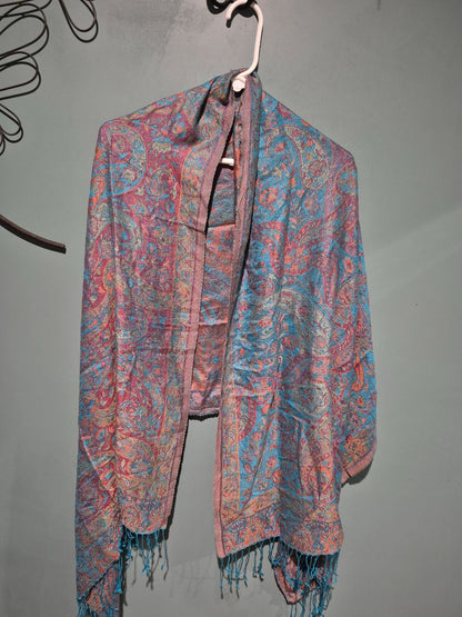 Blue Paisley  Scarf