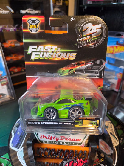 Small blocks BRIAN O'Connor Eclipse Fast & Furious, 1/43 scale