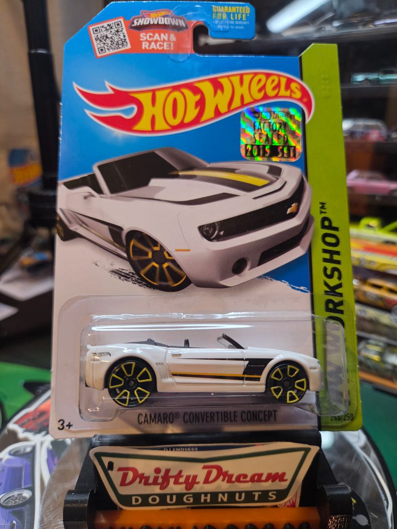 White Hot Wheels CHEVY CAMARO CONCEPT
