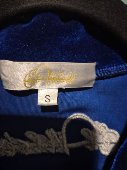 Royal Blue El Velvet Velvet Jacket, S