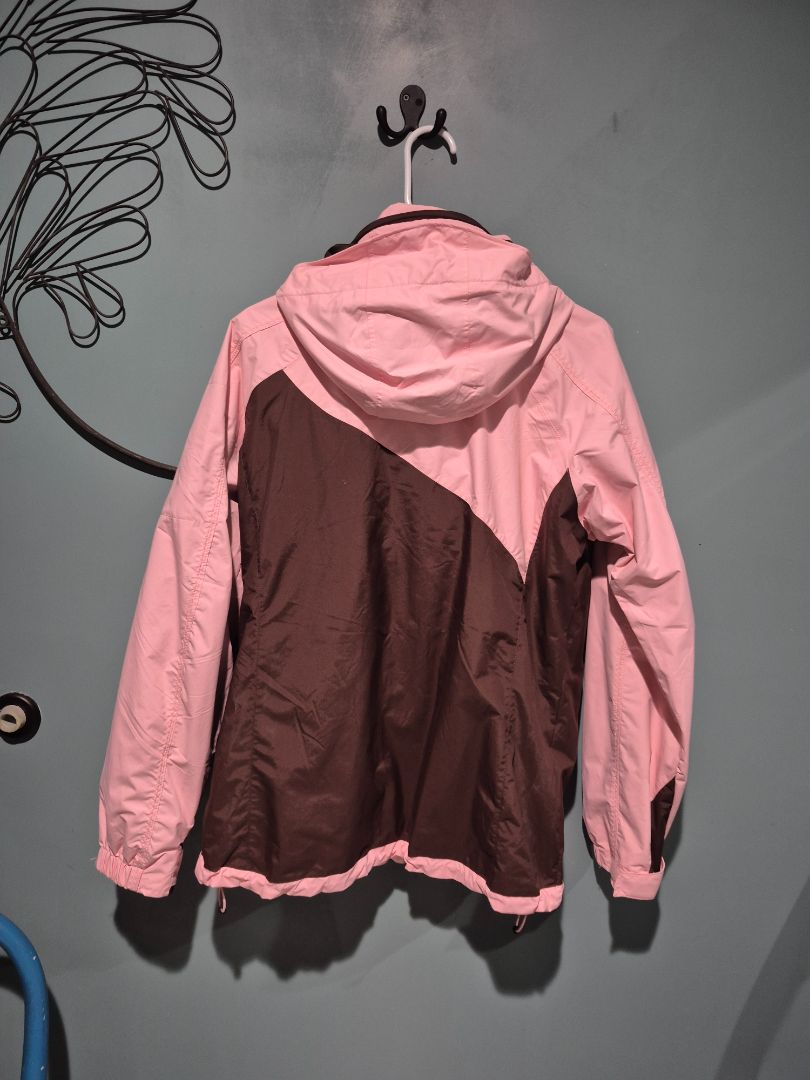 Pink & Brown Columbia Sportswear Omni-Tech Waterproof Breathable Jacket, L