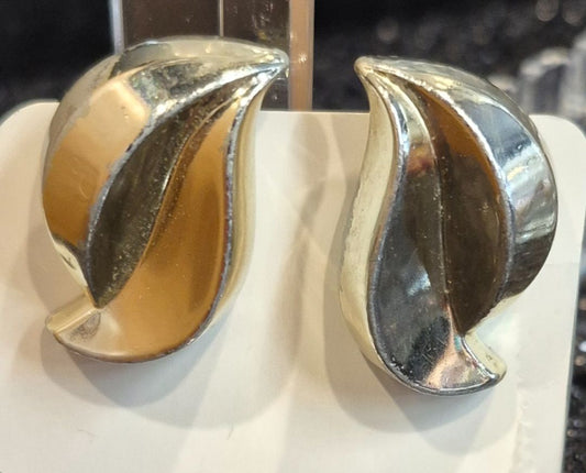 Silvertone plated Clip-on Earrings