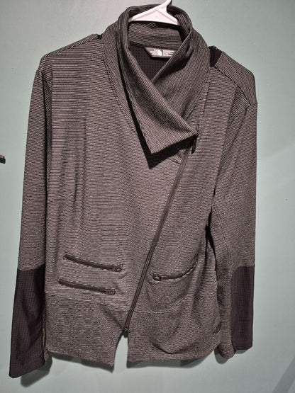 Grey The North Face Asymmetrical Jacket, XL