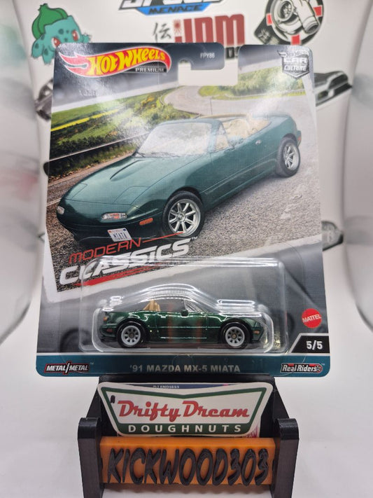 Hot Wheels 1991 MAZDA MX-5 MIATA MODERN CLASSICS HOT WHEELS PREMIUM CULTURE #5/5