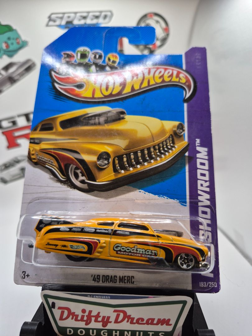 Hot Wheels 2013  49' DRAG MERC #193/250 Yellow Goodman Motor OIL HW SHOWROOM