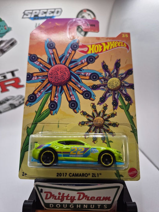 Lime green Hot Wheels 2017 Chevy Camaro Spring Edition