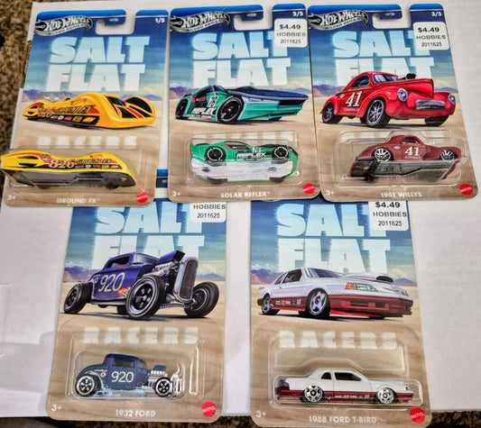 Hot Wheels Silver series Salt Flats set of 5